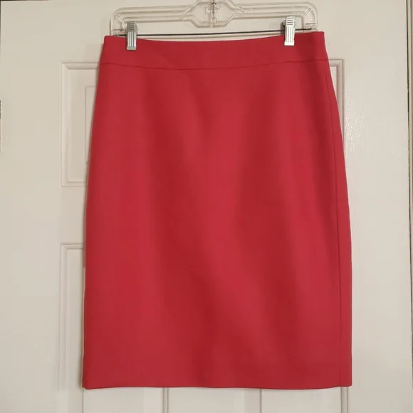 Vintage J.CREW Wool No. 2 Pencil Skirt Red - Picture 4 of 14